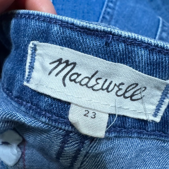 Madewell Emmett Wide-Leg Crop Rainbow Stitch Jeans - Picture 8 of 15